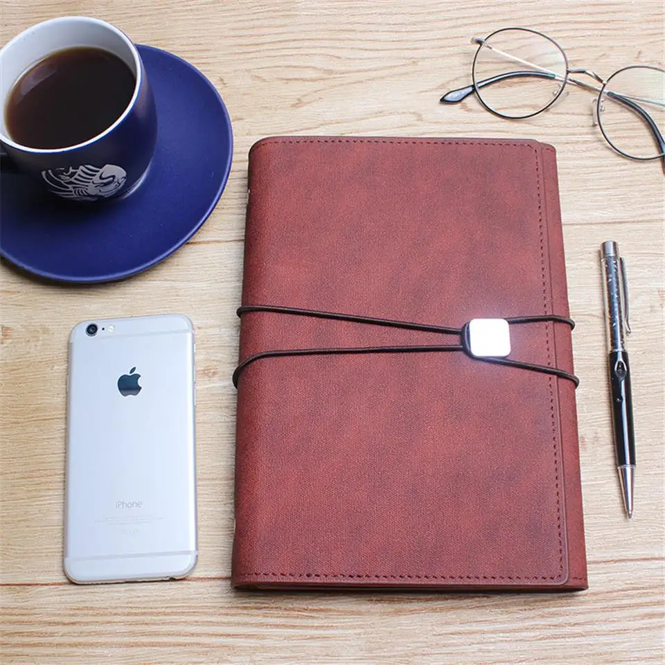 

A5 Spiral Notebook Agenda Filofax Planner Diary Three Fold Note Book Stationery Pad Office School Suppplies