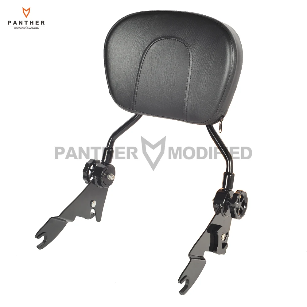 

Adjustable Black Backrest Sissy Bar Case for Harley Touring Road King Glide Street Electra Glide 2009-up