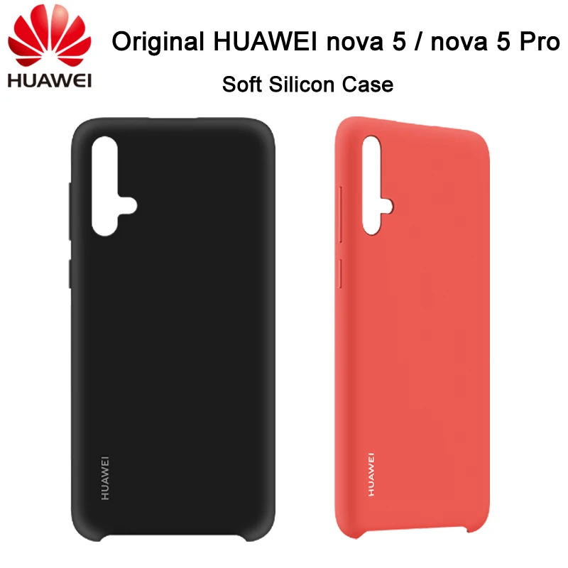 

Original HUAWEI nova 5 / nova 5 Pro Silicon Case Soft Protective Back Cover nova 5 5Pro Shell