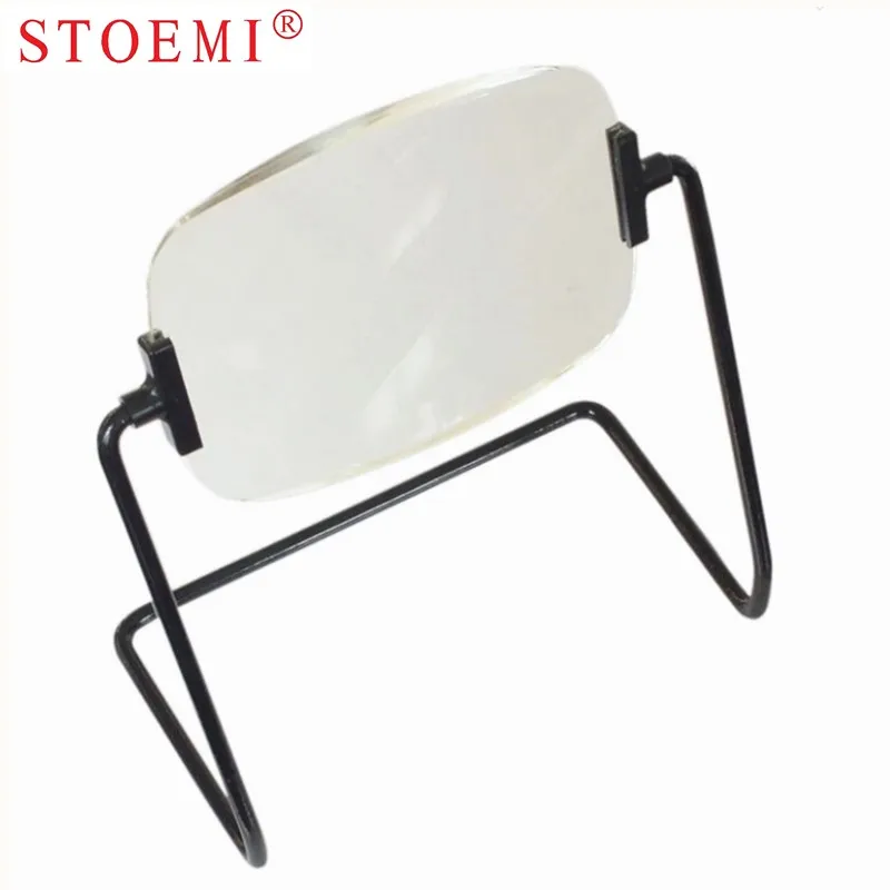 STOEMI 2X Trestle Stand Magnifier 7721 for Watching News Papper Stamps Pictures Museum Oberservation