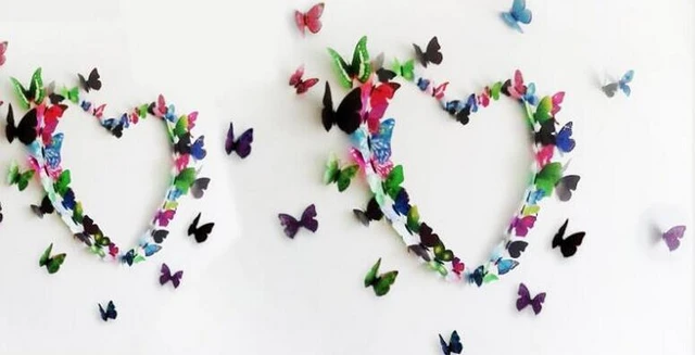 Cinderella Butterfly 3d Butterfly Decoration Wall Stickers 3d