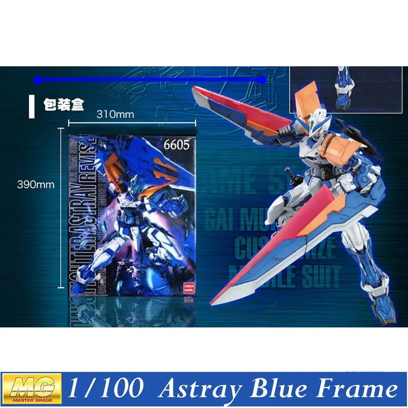 ventilatori Health Daban Figures Seconda robot Hobby Gundam Revise1/100 Sconto di Action Kit Astray Assemblato IOW Natural MG Telaio giocattoli Modello Blu MBF-P03R plastica di oggi 3 ventilatori Health Daban Figures 3