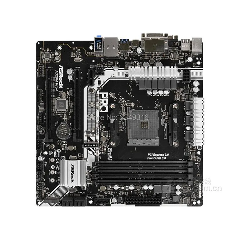 Новая материнская плата A320 AM4 для ASRock A320M Pro4 настольная USB3.1 M.2 DDR4|Материнские
