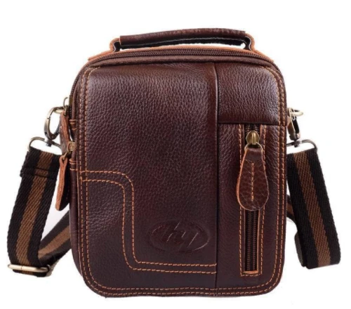 

men's Messenger Bag vintage casual Shoulder Bag man Casual Genuine Leather multifunction Small Crossbody Bag male Messenger Bags