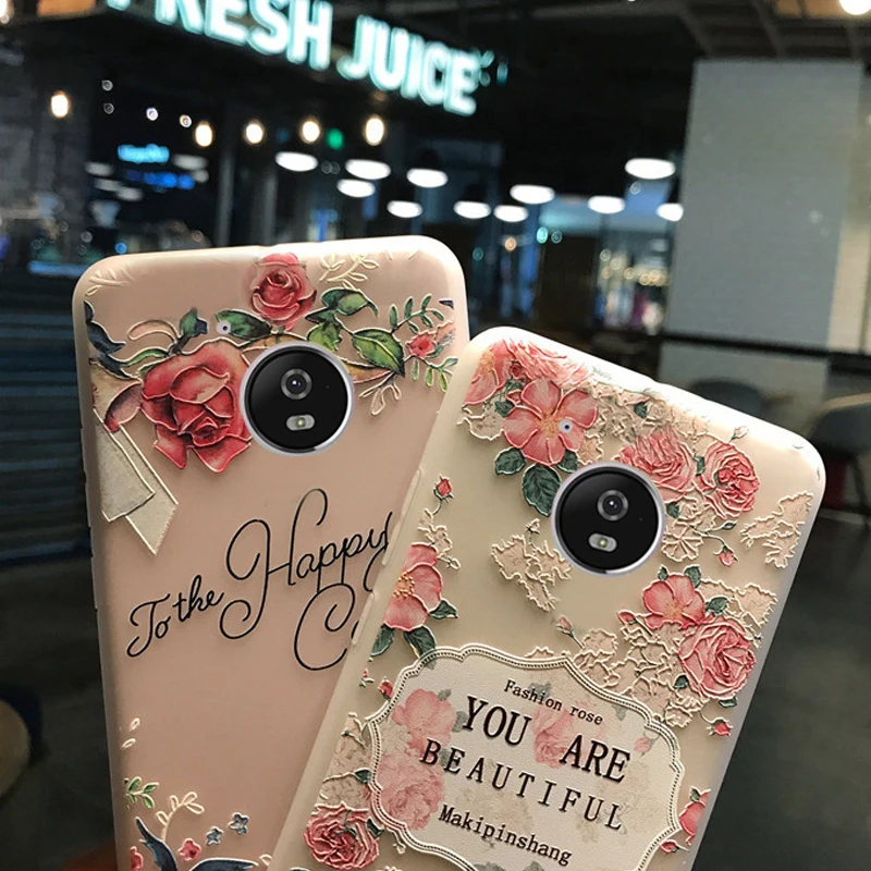 YueTuo матовая coque крышка чехол для motorola moto g5 g 5 силиконовый Роскошные 3d прозрачный