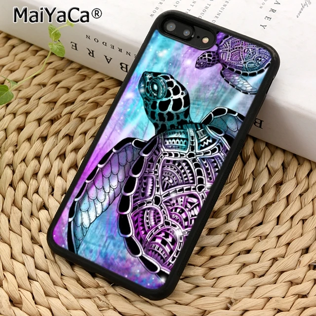 MaiYaCaa turtle shell colourful tie dye Phone Case For iPhone 5 6s 7 8 plus 11 pro X XR XS max Samsung S6 S7 edge S8 S9 S10 |