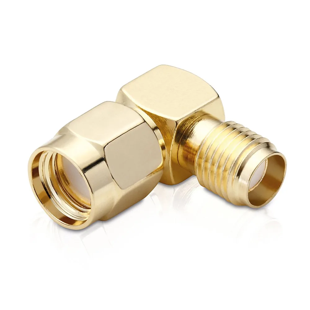 Adapter 90 Degree RP SMA Male Jack To SMA Female Jack Connector Right ...