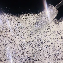 Бриллиантовый блеск массивный Алмазный Блеск микс ногтей гель/акрил 50 г/пакет серебряный бриллиант массивный блеск микс растворитель рези