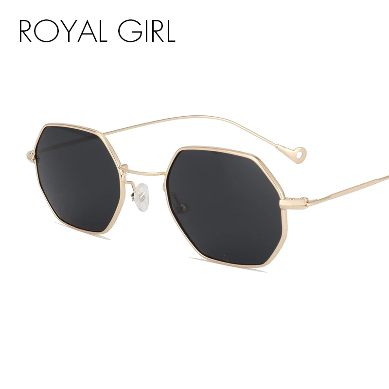 

ROAYL GIRL Designer Women Sunglasses Vintage Retro Metal Square 2017 New Ultra-light Small Frame Glasses ss131