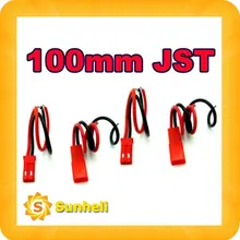 100 пар х 100 мм 100 мм 10 см JST Разъем для RC Lipo разъем батареи ГС Воздушные змеи