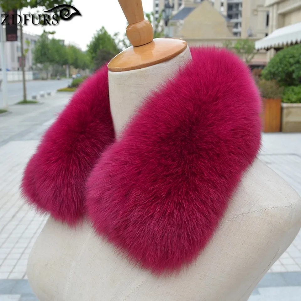 ZDFURS * Женская одежда Воротник модные аксессуары с лисьим мехом шарфы 100%