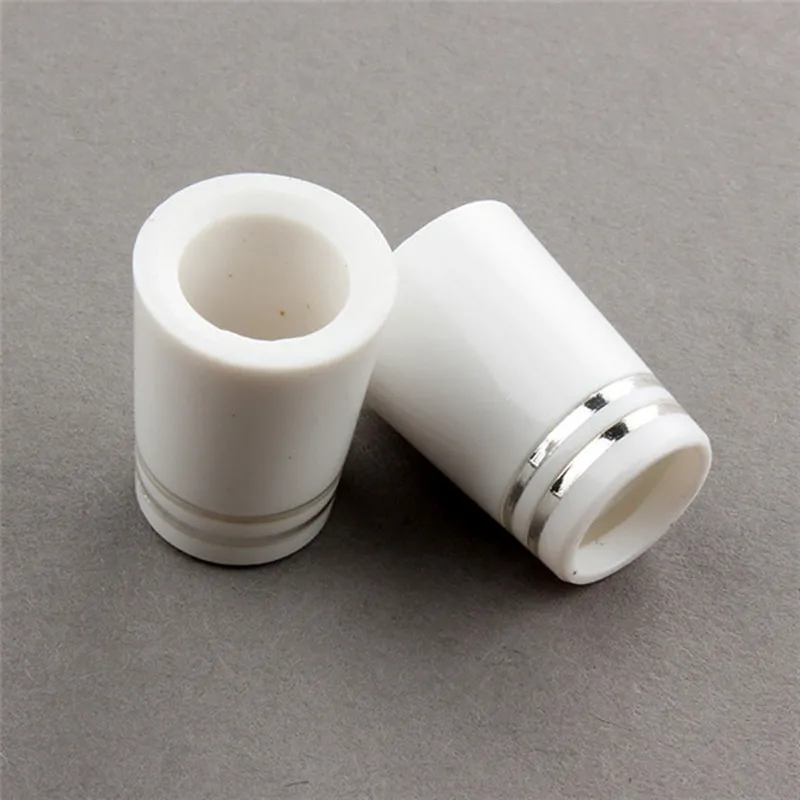 White Golf Ferrules With Double Silver Trim Ring (3)