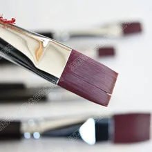 6 шт./компл. Хен фиолетовый нейлон Краски Кисточки товары для рукоделия масла Краски Кисточки поставки Акриловые краски акварель Кисточки Книги по искусству Ists канцелярские