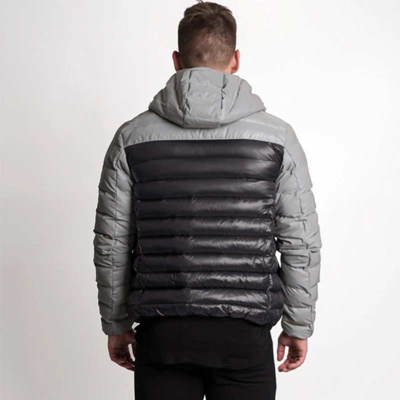 winter jacket men Warm Coat Light fashion Hooded Collar Gym training outside Wear Zipper Parka men Contrast stitching coat winter jacket men Warm Coat Light fashion Hooded Collar Gym training outside Wear Zipper Parka men Contrast stitching coat