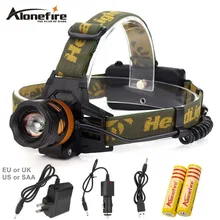 Alonefire HP82 4 режима Светодиодные фары 90 градусов регулируемая головка лампа Водонепроницаемый Перезаряжаемые Велоспорт Рыбалка фар