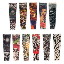 Tatuaje temporal a prueba de agua pegatina de la vieja escuela cuerpo arte completo Monster brazo manga tatuaje para hombres mujeres tatuaje falso flash tatuaje(China)