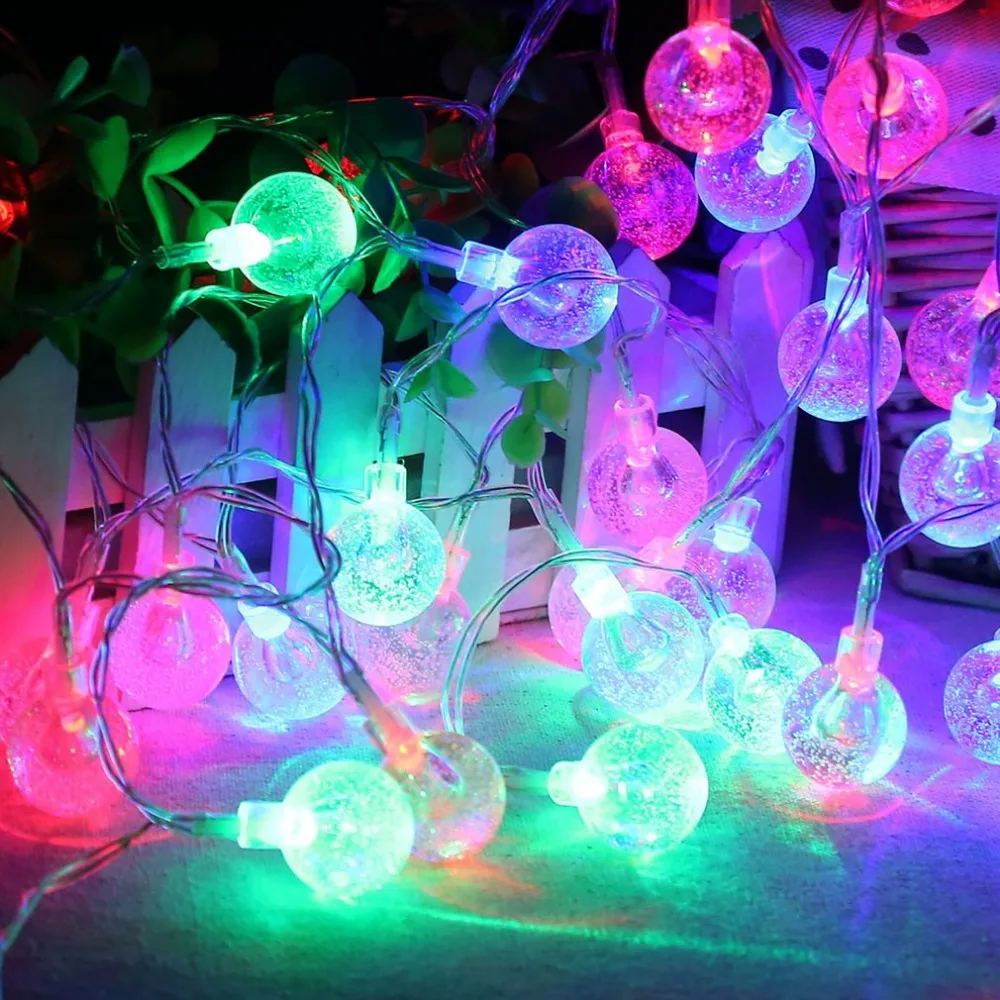 30 LED Crystal Ball String Light Most Popular Globe Fairy Lights for