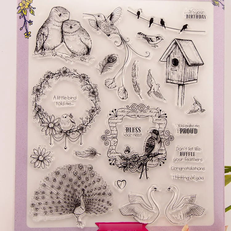 2017 NEW CLEAR CRAFT STAMPS FOR SCRAPBOOKING/ SIZE24*21CMcraft stamps