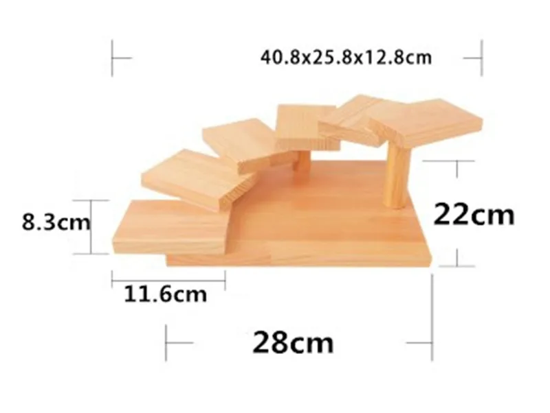 Креативная стойка для суши с мостом и лодкой, каваи, Японские закуски, еда, деревянная подставка, контейнер для суши, японский поднос сашими, коврик