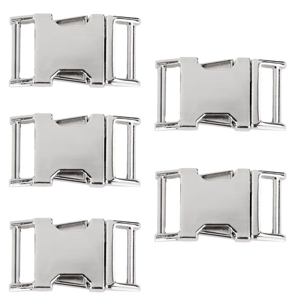 5pcs Metal Side Release Buckles for 10mm bing Strapin Hasps from