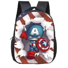 12 дюймов одежда «Супергерои» Железный человек Рюкзак Школьная Сумка для мальчиков и девочек, детская одежда для сна, школы школьные ранцы детский рюкзак