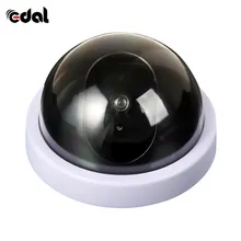 

Simulated Security Camera Fake Security Dome Camera with Flash LED Light White Color Simulate Min Camcorders