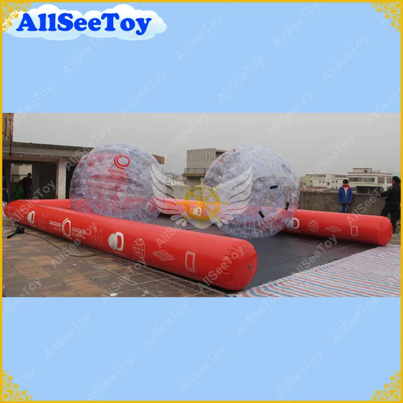 شحن مجاني نفخ البولينج لعبة Zorb الكرة 2 الهواء مضخة وشملت نوعية جيدة