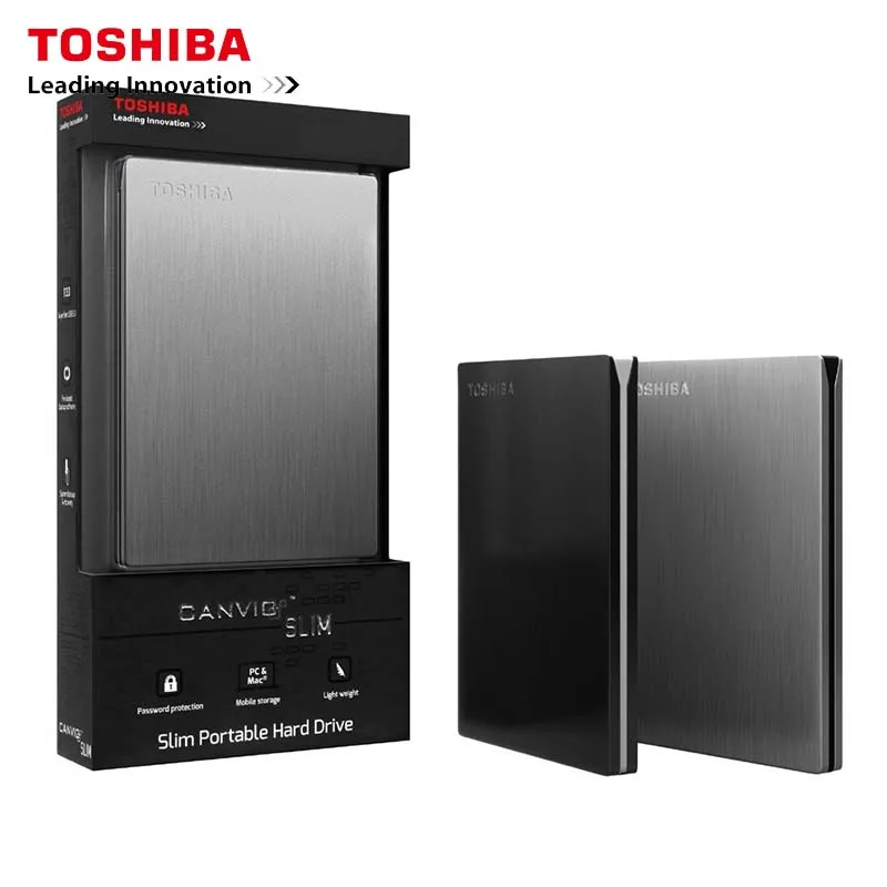 Toshiba Slim Series 2 TB disco duro externo Toshiba Mobile HDD 2 TB 25 pulgadas portátil HDD USB 30