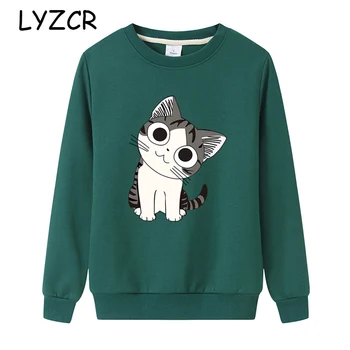 

Lyzcr Causal Women'Funny Print Sweatshirt For Womem Loose Pullover Sweatshirt Women Spring 2019 Basic Sweatshirts Women To