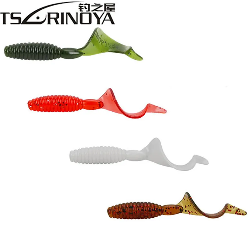  TSURIONYA 12Pcs Soft Fishing Lures 60mm 2.2g Swim Bait Isca Artificial Pesca Carp Fishing Lure Soft