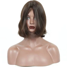 Jewish Wigs Kosher European Hair Wig Natural Wavy Short Bob Human Hair Wigs For Women Virgin Hair Free Shipping