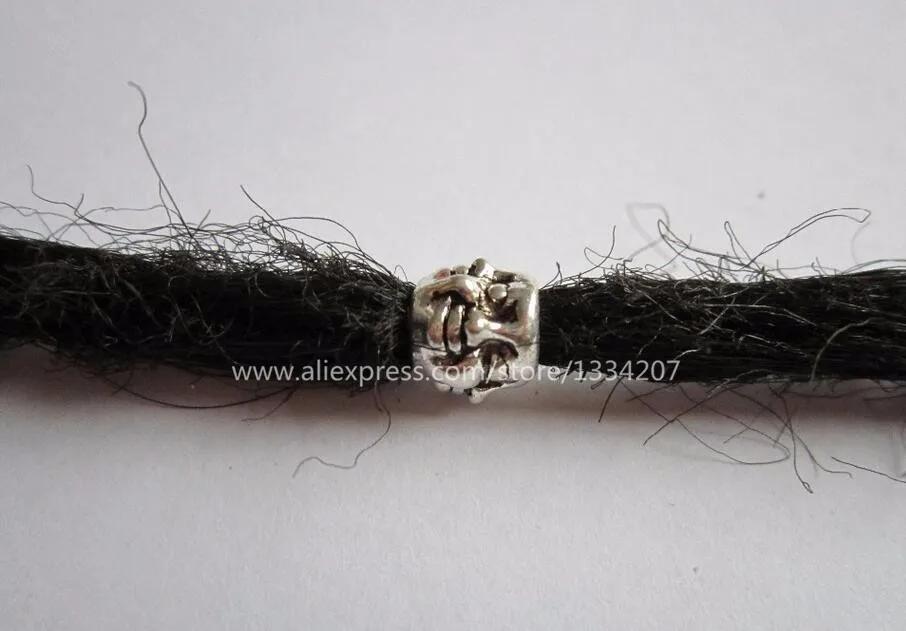 5 шт. упак. заколка в виде черепа dread dreadlock бусины с внутренним отверстием около 4 9