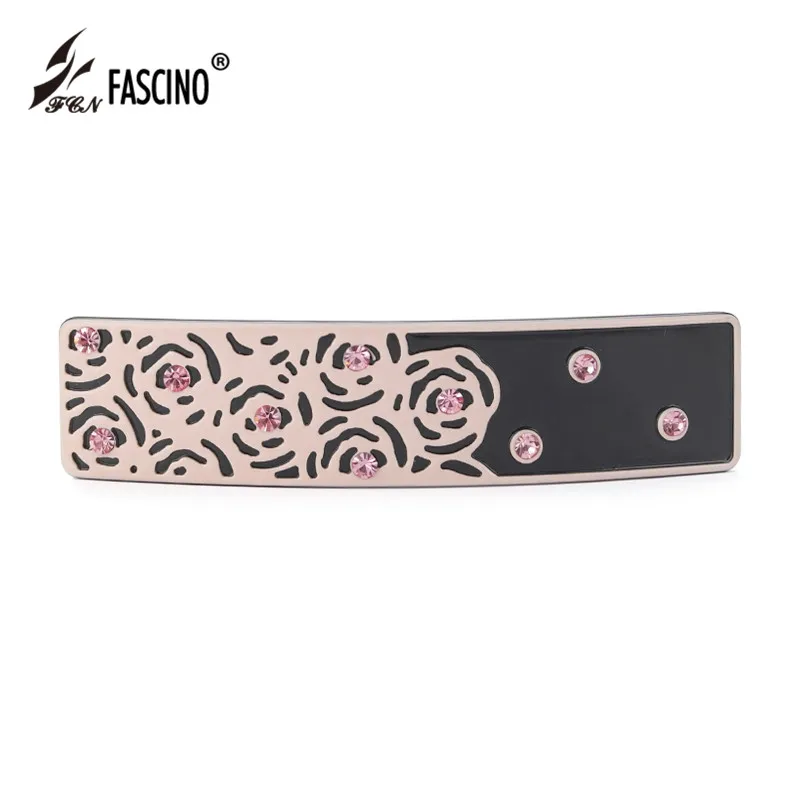 

2018 New Arrival Fashion Women Hair Jewelry Accessories Acetate Follow Out Flower Hair Barrettes Clips Rhinestone Hair Clips