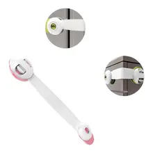 1 пара Регулируемые дверные замки, защищающей от детей шкафов холодильника, туалета крышка ящика стиральная машина помех детей забота о безопасности младенца