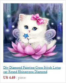 Алмазная вышивка 40x30 см, новая 3D картина с котом, вышивка крестиком, милый котенок, набор для домашнего декора, стразы, Алмазная мозаика