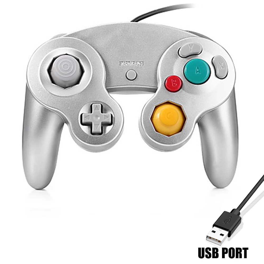 Игровая Ударная вибрация джойстика для Ninten GameCube контроллер для Pad два интерфейса многоцветный дополнительный геймпад для wii - Цвет: USB port 8