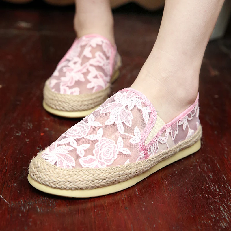 font b women b font shoes flat shoe hole net surface breathable 2016 summer spring