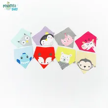 Peninsula Baby салфетка слюни животного мира серии с принтом в виде треугольников для девочек Детская салфетка слюни