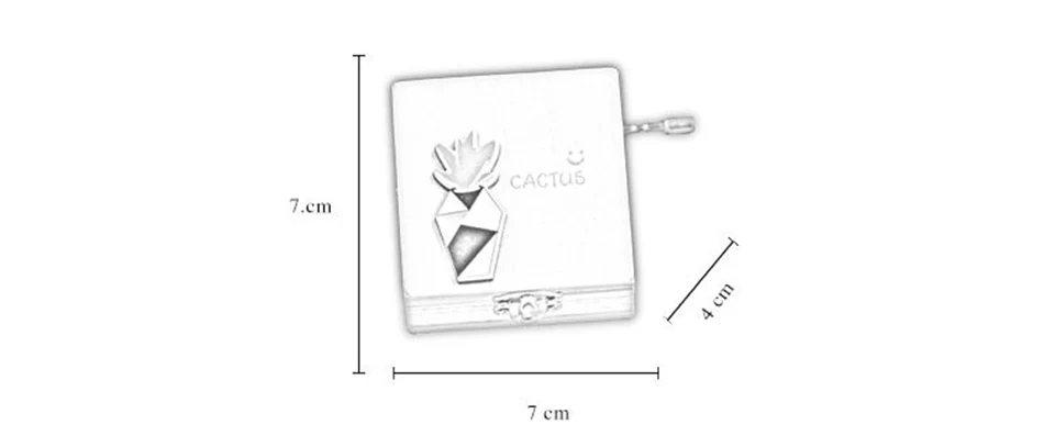 Креативный ручной работы деревянный мультфильм суккуленты музыкальная шкатулка особый сувенир Подарочная коробка, подарки на день рождения Рождественский подарок