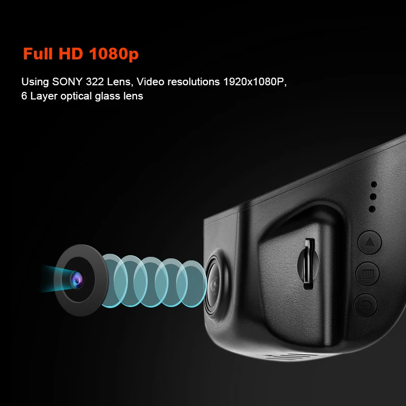 Junsun Wifi цифровой видеорегистратор Novatek 96658 регистратор ПОЛНЫЙ HD1080p