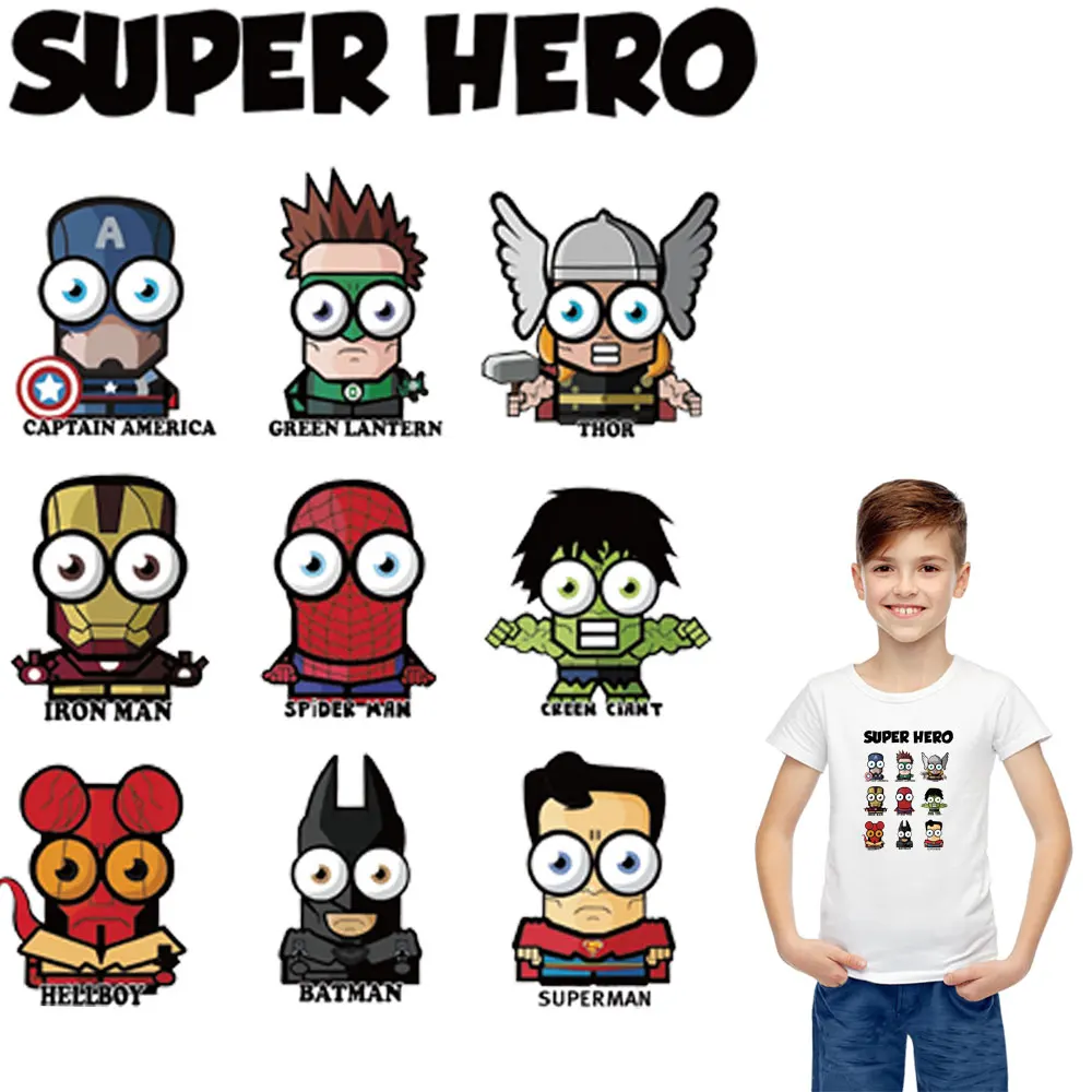 

the incredible iron stickers patches for clothing transfert thermocollants t-shirt thermo transfers for kid boy diy parches ropa