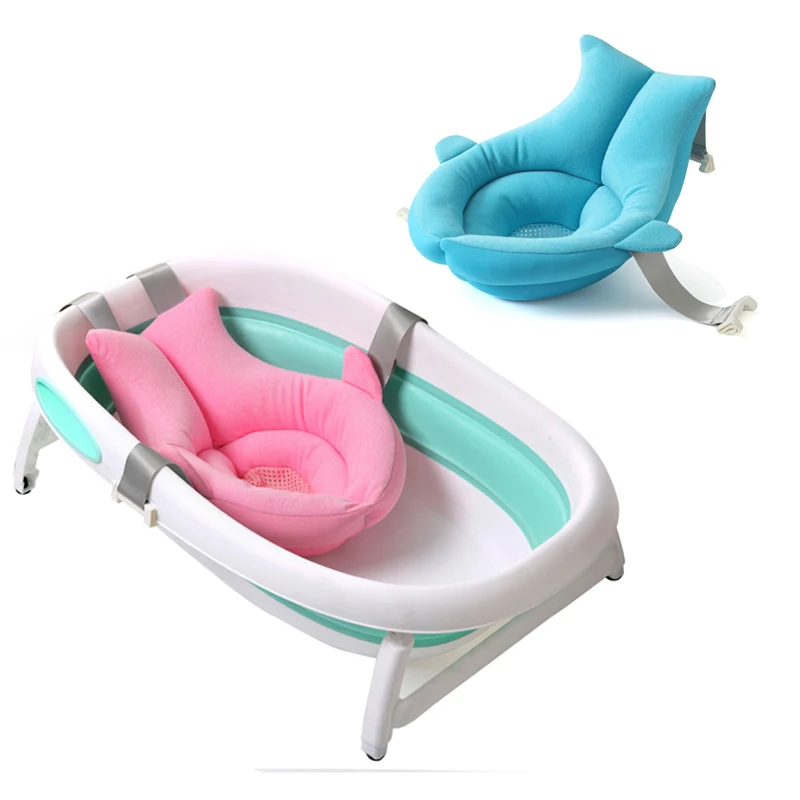 

NewBorn Safety Security Bath Seat Support Non-Slip Bathtub Mat Toddler Infant Baby Bath Pad Baby Shower Portable Air Cushion Bed