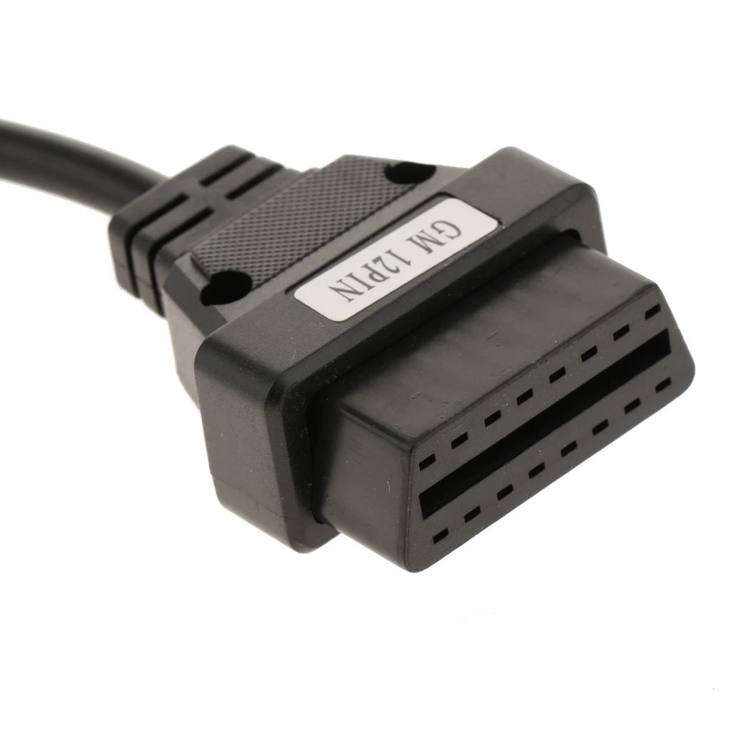 1 шт. 255 мм 12Pin OBD1 до 16 Pin OBD2 Соединительный Кабель адаптер для автомобиля GM черный| |