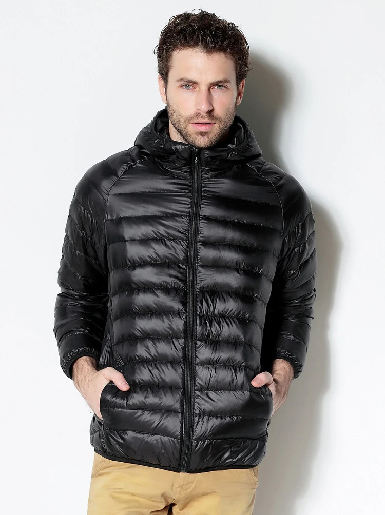 Jacket Men Winter Ultralight 90% White Duck Down Jacket Duck Down Coat Waterproof Parkas Outerwear MA175