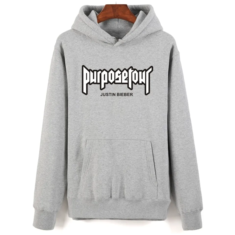 Justin Bieber Purpose Hoodies Sweatshirts Boy/Girls Hip Hop Fashion Streetwear Men Hoodies Winter Skateboard Casual Popular Tops