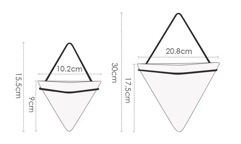 Простой контейнер, железная треугольная ваза, керамическая, самопоглощающая, набор саженцев, Северное суккулентное растение, настенный цветочный горшок