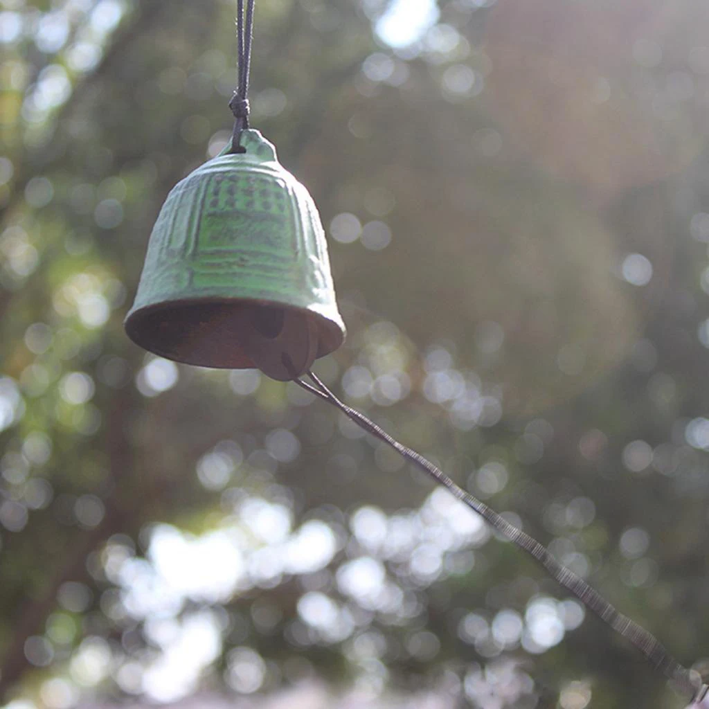 Home Garden Hanging Bell Iron Wind Chimes Blessing Good Luck Health