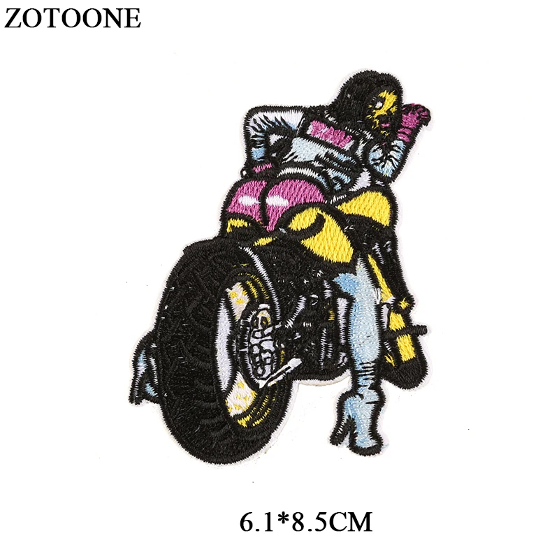 ZOTOONE 1 шт. сексуальные для девочек железные круглые в стиле панк нашивки одежды
