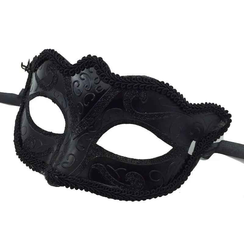 

Halloween Masquerade Beautiful Painted Makeup Ball Half Face Fox Mask