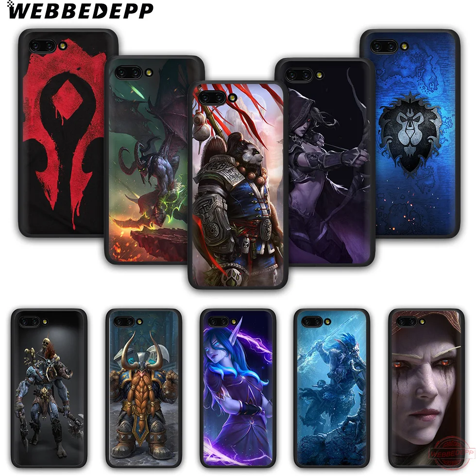 WEBBEDEPP World of Warcraft чехол для телефона из ТПУ с принтом Honor 6A 7A 2 ГБ/3 ГБ Pro 7C 7X 8X 8C 9 10 Note10 8